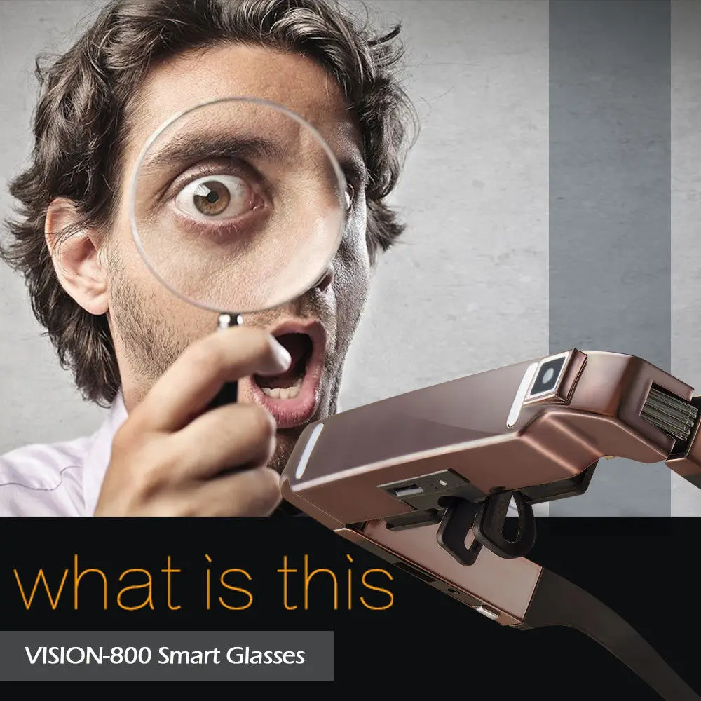 Vision 800 WiFi Smart Glasses Wide Screen VR Helmet Portable Video 3D Virtual Real Glasses Private Theater With Bluetooth Camera
Vision 800 WiFi Smart Glasses Wide Screen VR Helmet Portable Video 3D Virtual Real Glasses Private Theater With Bluetooth Camera