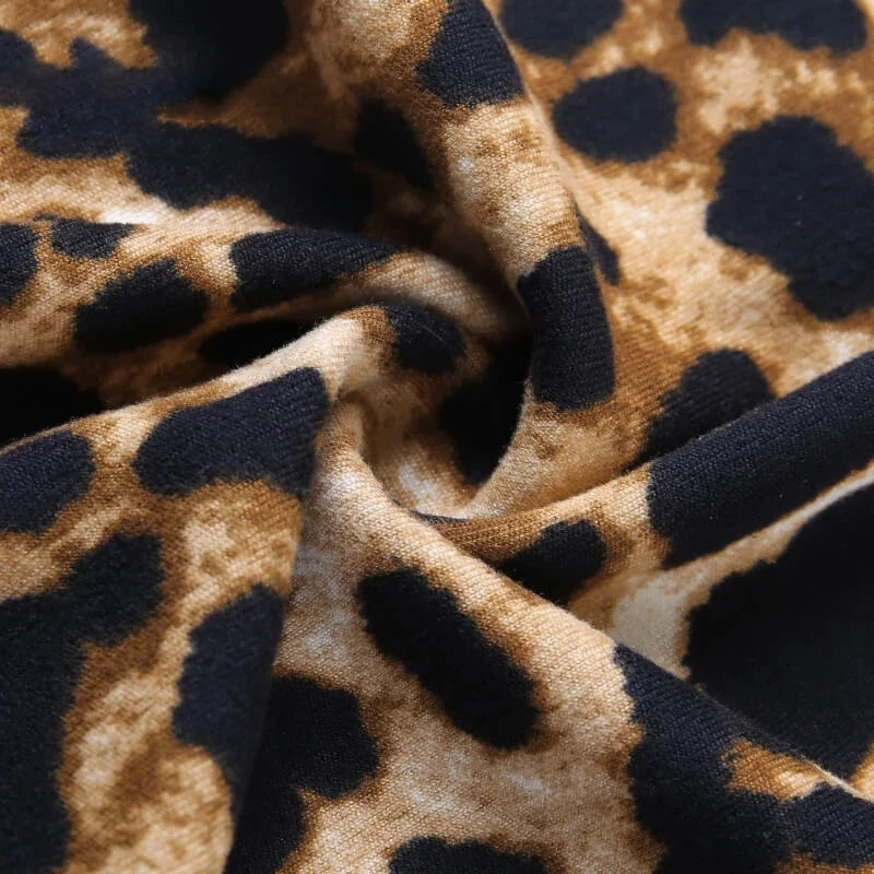 Sexy One Shoulder Cropped Tops Leopard Print Lace up T-shirts for Women Slim Fashion Autumn Winter Tees New
Sexy One Shoulder Cropped Tops Leopard Print Lace up T-shirts for Women Slim Fashion Autumn Winter Tees New