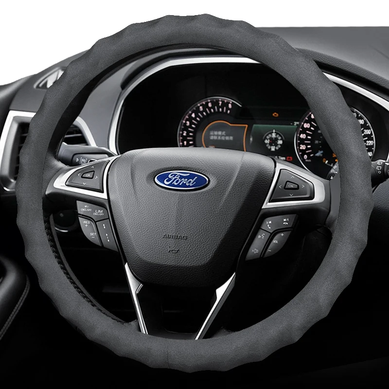 Leather suede car steering wheel cover for Ford Focus kuga Mondeo escape Explorer edge Ecosport
Leather suede car steering wheel cover for Ford Focus kuga Mondeo escape Explorer edge Ecosport