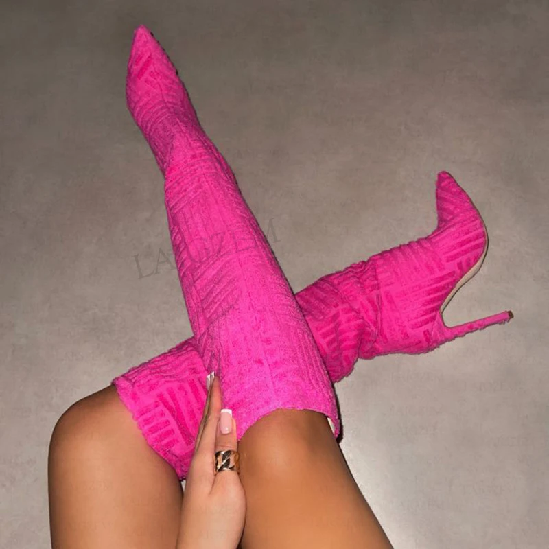 SEIIHEM Women Knee High Boots Pull On 9CM Thin High Heels Tall Boots Handmade Footwear Female Shoes Woman Big Size 35 38 41 43
SEIIHEM Women Knee High Boots Pull On 9CM Thin High Heels Tall Boots Handmade Footwear Female Shoes Woman Big Size 35 38 41 43