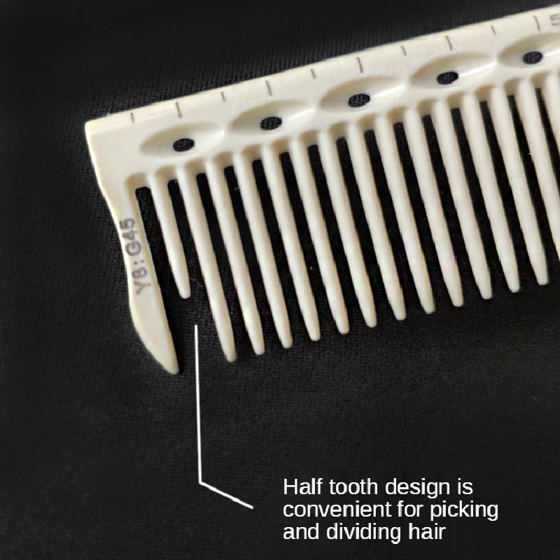 Расческа для стрижки волос 1 шт. углеродное волокно двухсторонняя шкала