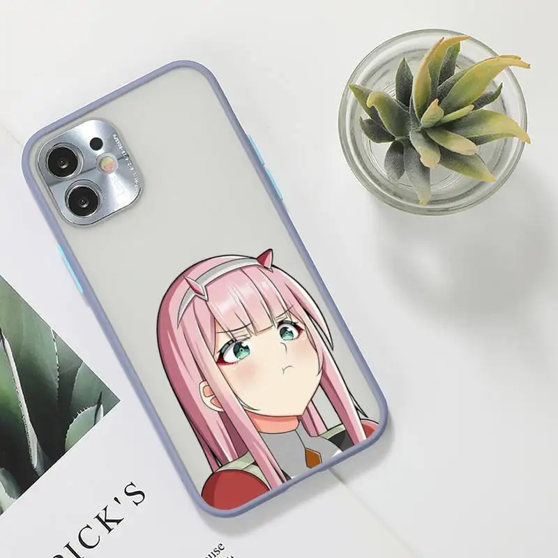 Zero Two Darling in the FranXX Phone Case For iPhone 12 11 Mini Pro XR XS Max 7 8 Plus X Matte transparent Gray Back Cover
Zero Two Darling in the FranXX Phone Case For iPhone 12 11 Mini Pro XR XS Max 7 8 Plus X Matte transparent Gray Back Cover