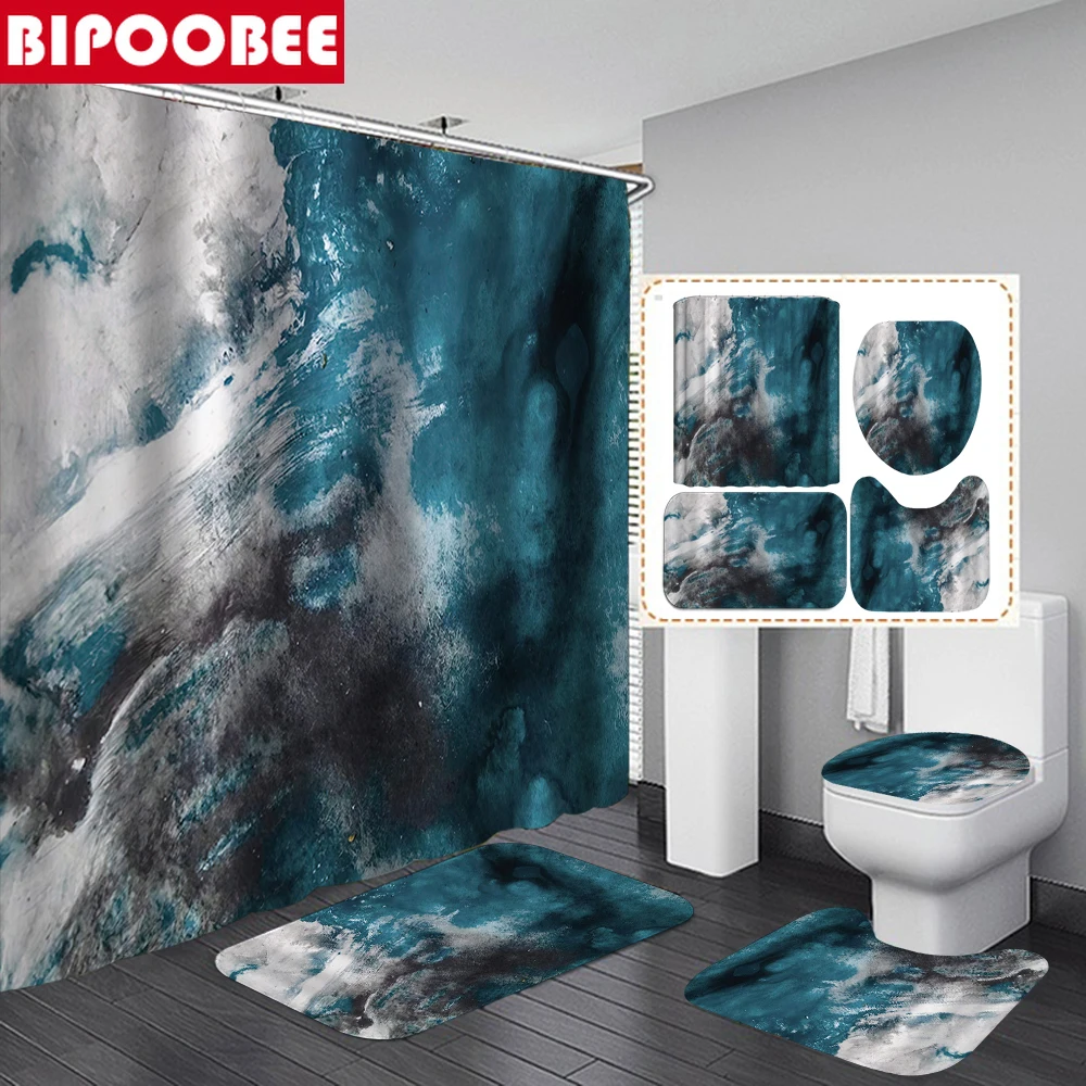High Quality Marble Shower Curtain Stone Pattern Bath Mat Toilet Lid Cover Pedestal Carpet Polyester Fabric Bathroom Curtains
High Quality Marble Shower Curtain Stone Pattern Bath Mat Toilet Lid Cover Pedestal Carpet Polyester Fabric Bathroom Curtains