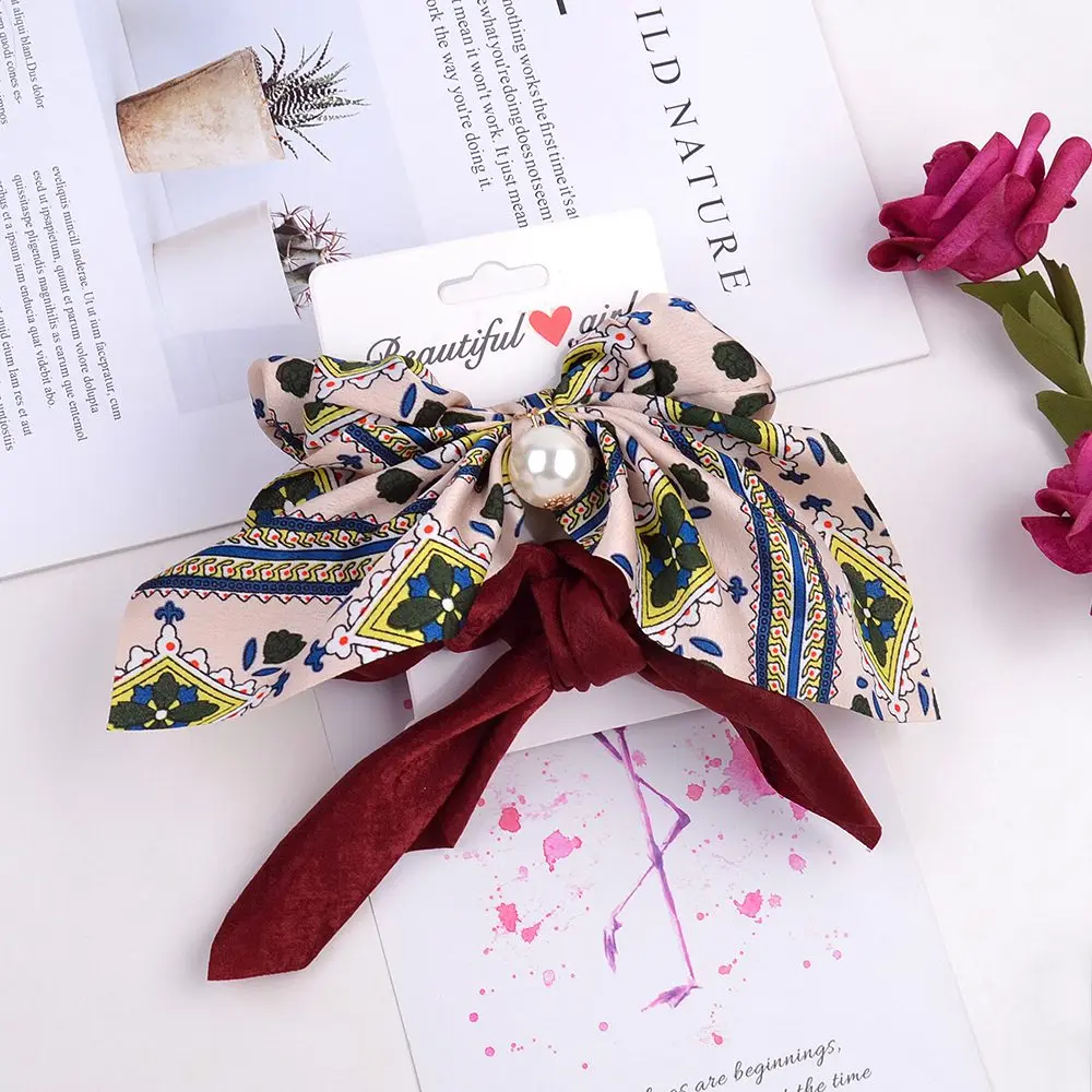 2pcs/set Women New Chiffon Bowknot Elastic Hair Bands Girls Pearl Scrunchies Headband Hair Ties Ponytail Holder Hair Accessories
2pcs/set Women New Chiffon Bowknot Elastic Hair Bands Girls Pearl Scrunchies Headband Hair Ties Ponytail Holder Hair Accessories