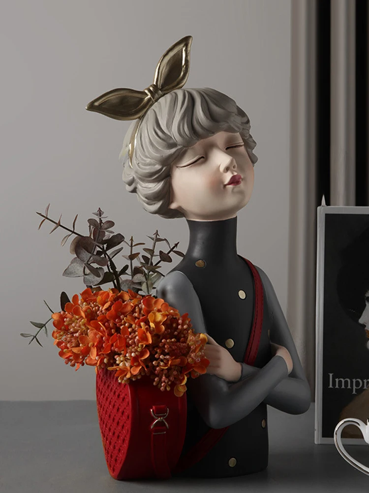 Nordic INS Beautiful Girl Resin Art Sculpture Statue Bedroom Decoration Creative Desktop Figurines Living Room Ornament Gift
Nordic INS Beautiful Girl Resin Art Sculpture Statue Bedroom Decoration Creative Desktop Figurines Living Room Ornament Gift