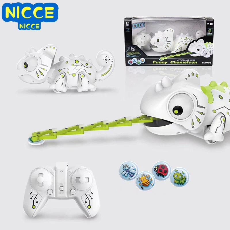 Nicce RC Robot Dinosaur Chameleon Pet dragon With Changeable Light Remote Control Electric Model Animal Gift Toys For Children
Nicce RC Robot Dinosaur Chameleon Pet dragon With Changeable Light Remote Control Electric Model Animal Gift Toys For Children