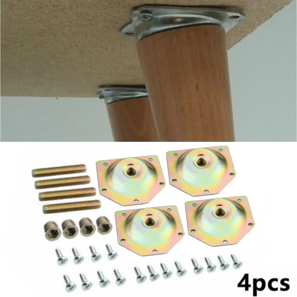 4Pcs/lot Wooden Legs Fixing Plate Bracket Furniture Table Feet Set W/Screws Home Hardware Cabinet Mounting Bracket
4Pcs/lot Wooden Legs Fixing Plate Bracket Furniture Table Feet Set W/Screws Home Hardware Cabinet Mounting Bracket