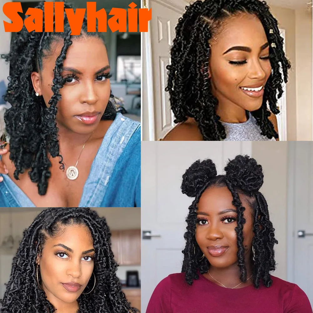 Sallyhair Butterfly Locs Crochet Hair 14"Butterfly Hair Crochet Braids Hair Extension Natural Soft Faux Locs Crochet Braids
Sallyhair Butterfly Locs Crochet Hair 14"Butterfly Hair Crochet Braids Hair Extension Natural Soft Faux Locs Crochet Braids