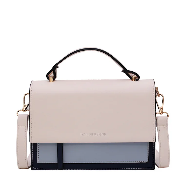 Casual handbag 2021 Korean version of the new contrast color handbag fashion bag Messenger bag popular portable shoulder bag
Casual handbag 2021 Korean version of the new contrast color handbag fashion bag Messenger bag popular portable shoulder bag
