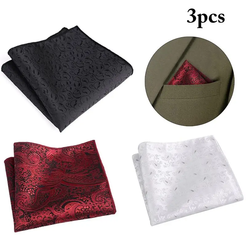 3PCS Polyester Pocket Square Vintage Soft Pocket Handkerchief Suit Handkerchief Business suit Decor for Men
3PCS Polyester Pocket Square Vintage Soft Pocket Handkerchief Suit Handkerchief Business suit Decor for Men