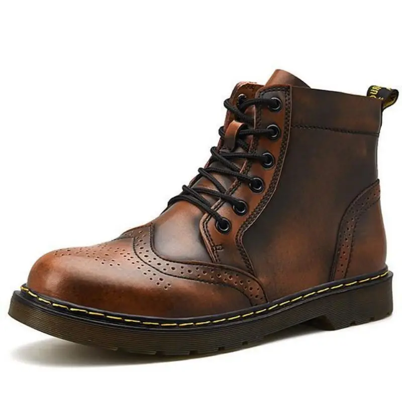 Men's PU Leather Elegant Carved Lace Up Boots Classic Boots Ankle Men Boots Casual Fashion Winter Combat Boots KR061
Men's PU Leather Elegant Carved Lace Up Boots Classic Boots Ankle Men Boots Casual Fashion Winter Combat Boots KR061