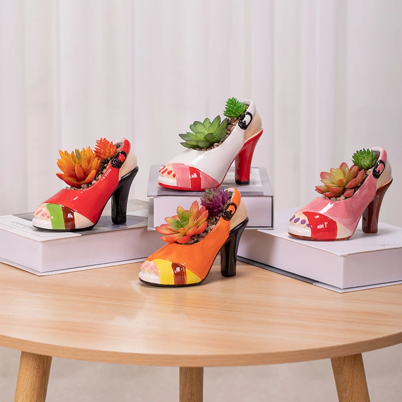 Ceramic Flower Pot High Heels Planter GF Gift Ceramic Vase Green Planting Container Desktop Decor Garden AccessoryCrafts Ashtray
Ceramic Flower Pot High Heels Planter GF Gift Ceramic Vase Green Planting Container Desktop Decor Garden AccessoryCrafts Ashtray