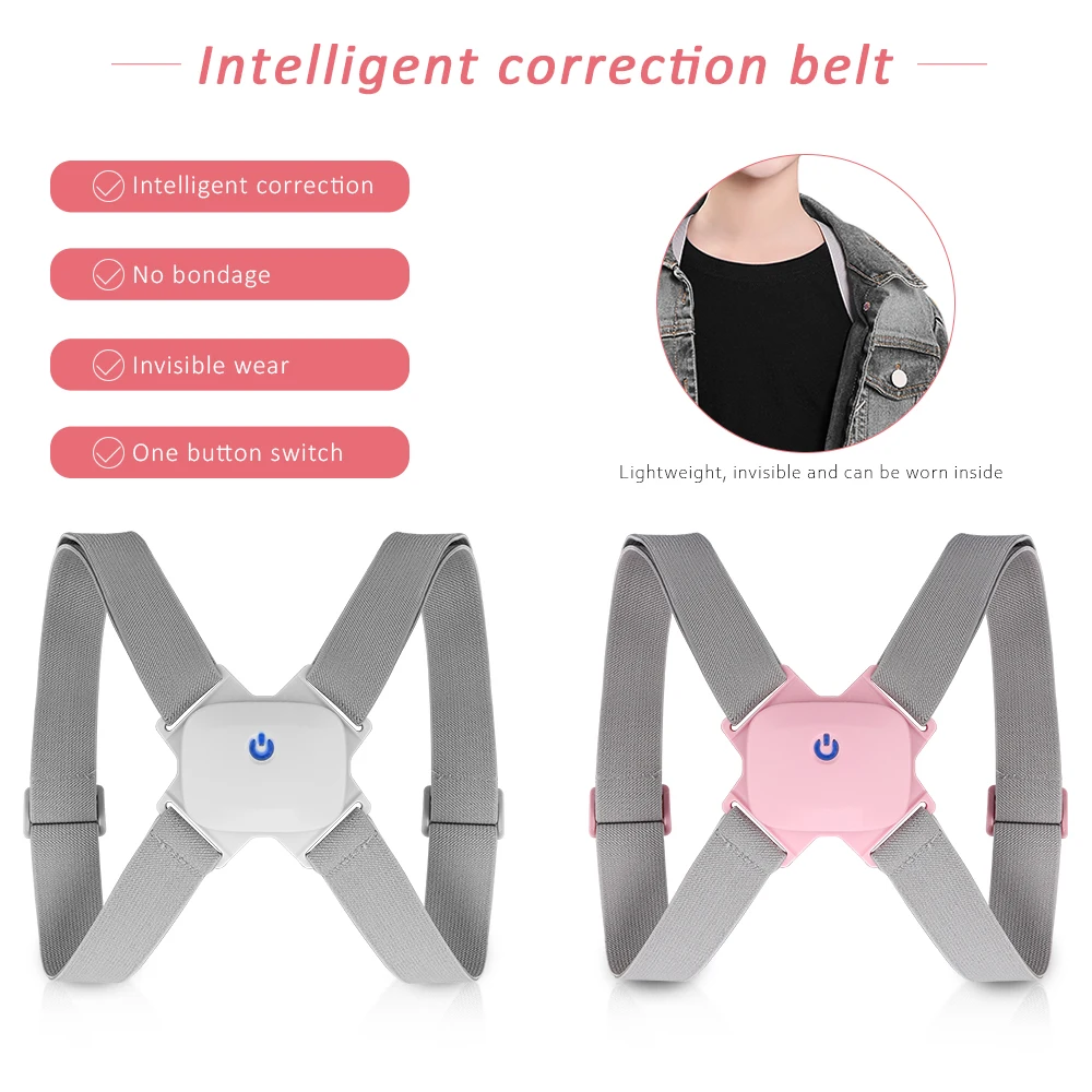 Intelligent Posture Corrector Back Posture Trainer Clavicle Spine Shoulder Correction Smart Tips Adjustable Length Back Support 
Intelligent Posture Corrector Back Posture Trainer Clavicle Spine Shoulder Correction Smart Tips Adjustable Length Back Support