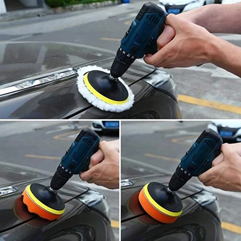 Sponge Polishing Pad 5pcs 4Inch Wool Cushion Drill Adapter Car Buffing Pads Polishing For Drill Sponge Kit Waxing Foam Polisher
Sponge Polishing Pad 5pcs 4Inch Wool Cushion Drill Adapter Car Buffing Pads Polishing For Drill Sponge Kit Waxing Foam Polisher