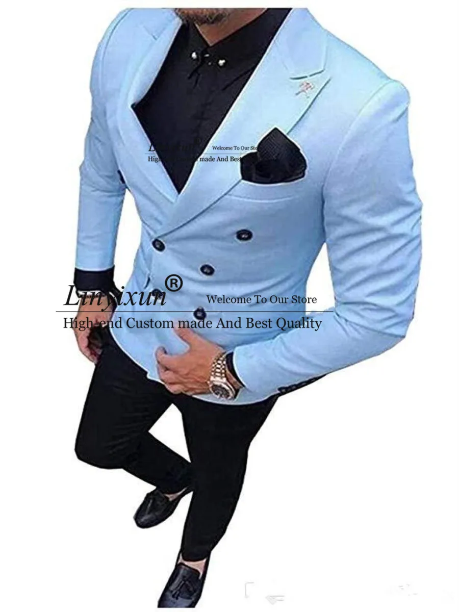 Cool Groomsmen Double-Breasted Groom Tuxedos Mens Wedding Dress Man Jacket Blazer Prom Dinner 2 Piece Suit(Jacket+Pants)
Cool Groomsmen Double-Breasted Groom Tuxedos Mens Wedding Dress Man Jacket Blazer Prom Dinner 2 Piece Suit(Jacket+Pants)