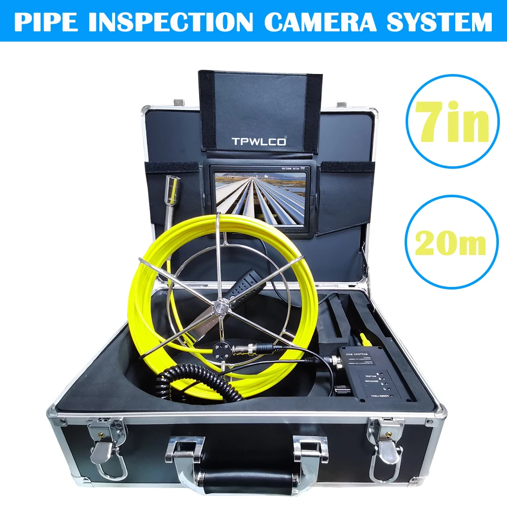7" LCD Digital Monitor 23MM Drain Sewer Inspection Endoscope Borescope IP68 Waterproof 20M Cable Pipe CCTV Camera
7" LCD Digital Monitor 23MM Drain Sewer Inspection Endoscope Borescope IP68 Waterproof 20M Cable Pipe CCTV Camera