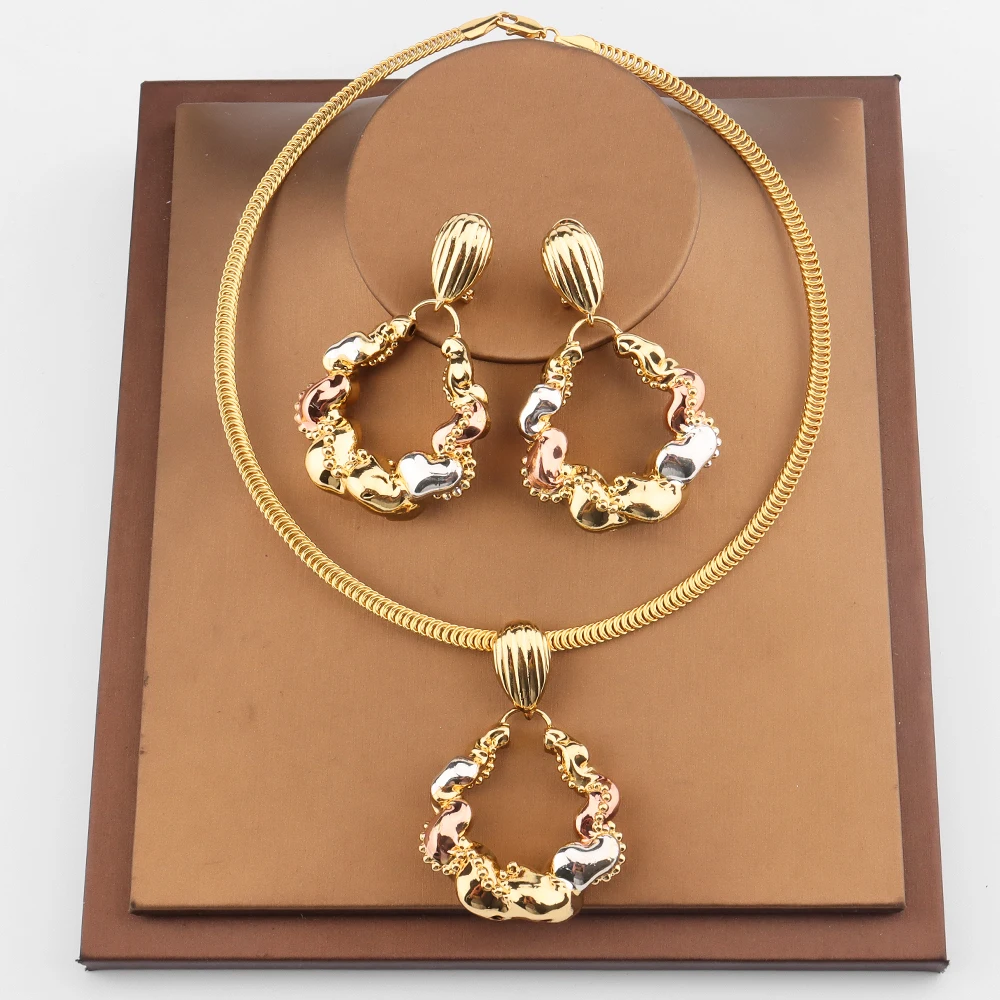 Drop Earrings Set For Women Flower Pattern Rose Gold Plated Fashion Jewelry Sets High Quality Copper Wedding Party Gift
Drop Earrings Set For Women Flower Pattern Rose Gold Plated Fashion Jewelry Sets High Quality Copper Wedding Party Gift
