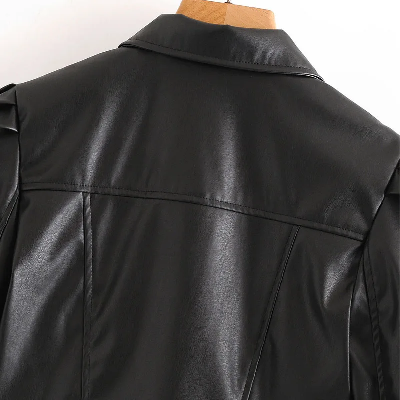 PU Lapel Single Breasted Long Sleeve Pink Fashion Chic Female Coat Korean Women's Harajuku Motorcycle Jacket Black Tops
PU Lapel Single Breasted Long Sleeve Pink Fashion Chic Female Coat Korean Women's Harajuku Motorcycle Jacket Black Tops