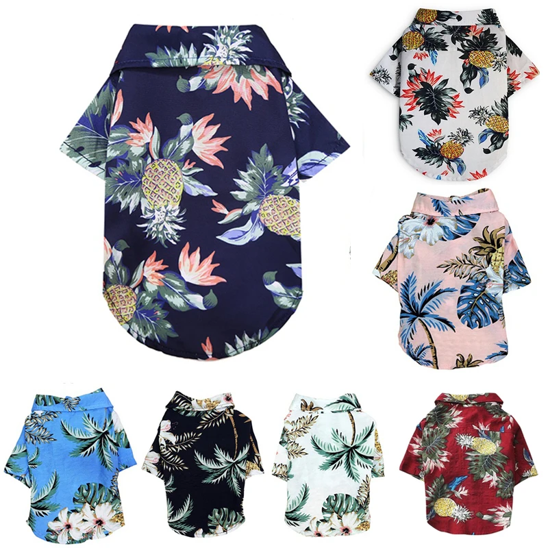 Summer Pet Printed Clothes For Dogs Floral Beach Shirt Jackets Dog Coat Puppy Costume Cat Spring Clothing Pets Outfits
Summer Pet Printed Clothes For Dogs Floral Beach Shirt Jackets Dog Coat Puppy Costume Cat Spring Clothing Pets Outfits