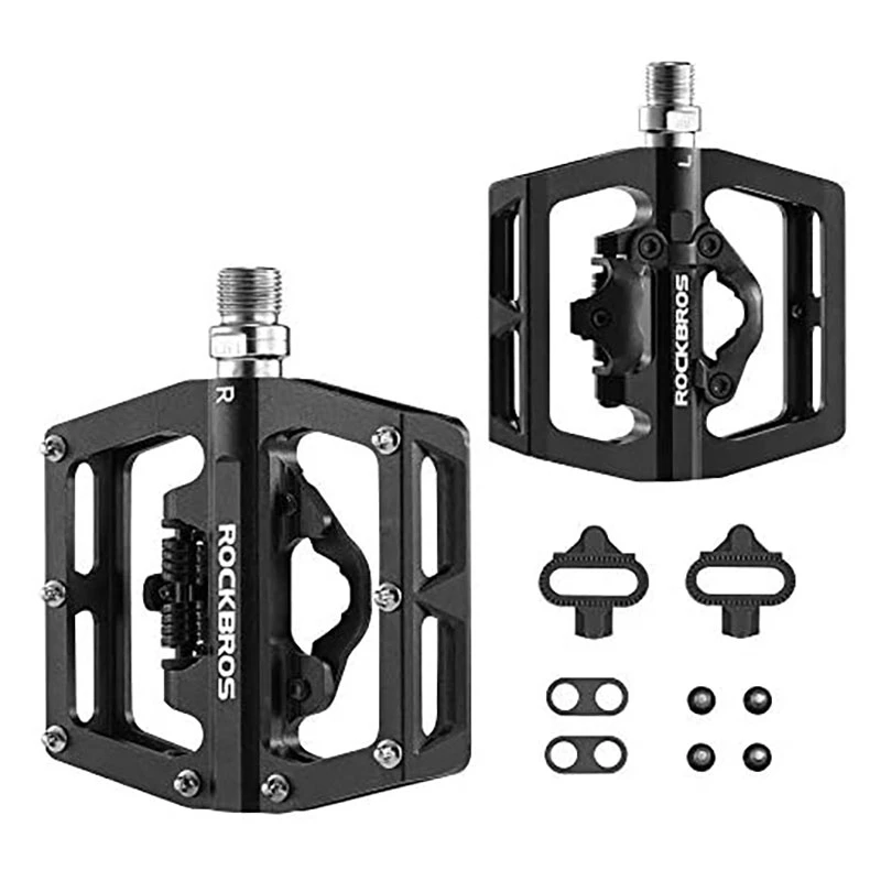 ROCKBROS MTB Bike Pedals Bicycle Flat Platform Compatible With SPD Bike Dual Function Sealed Clipless For Road Mountain Bikes
ROCKBROS MTB Bike Pedals Bicycle Flat Platform Compatible With SPD Bike Dual Function Sealed Clipless For Road Mountain Bikes