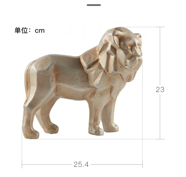New Fashion Modern American Home Living Room Decorations Indian Imports Geometric Art Lion Ornaments Crafts Animal Modern Resin 
New Fashion Modern American Home Living Room Decorations Indian Imports Geometric Art Lion Ornaments Crafts Animal Modern Resin