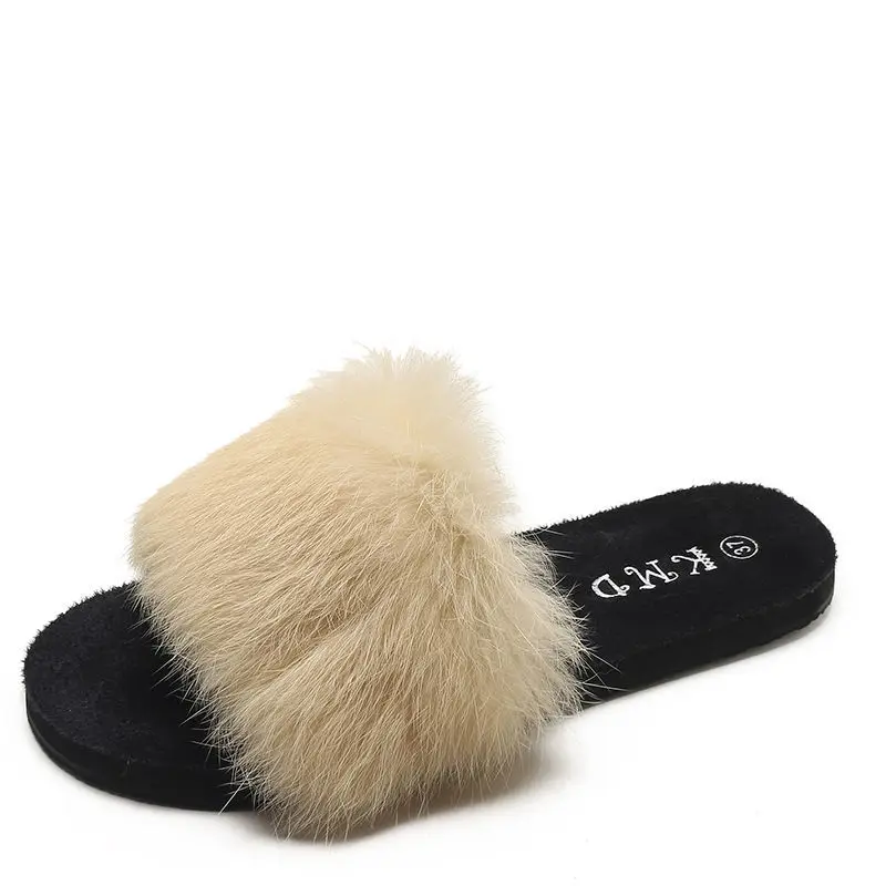 Lisapie New Women House Slippers Autumn And Winter Rabbit fur Warm Flat Shoes Female Slip on Home Outdoor Furry Ladies Slippers
Lisapie New Women House Slippers Autumn And Winter Rabbit fur Warm Flat Shoes Female Slip on Home Outdoor Furry Ladies Slippers