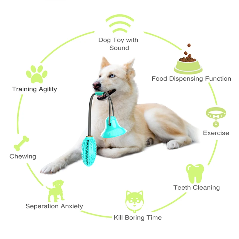 Dog Toys Silicon Suction Cup for Pet Dogs Tug Interactive Ball Toys For Pet Chew Bite Tooth Cleaning Toothbrush Dogs Food Toys
Dog Toys Silicon Suction Cup for Pet Dogs Tug Interactive Ball Toys For Pet Chew Bite Tooth Cleaning Toothbrush Dogs Food Toys