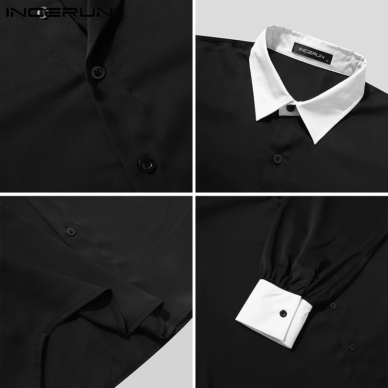 Man Loose Casual Blusas Masculina INCERUN Men Leisure Patchwork Shirt Korean Style Buttons Camisa Long Sleeve Lapel Neck Blouse
Man Loose Casual Blusas Masculina INCERUN Men Leisure Patchwork Shirt Korean Style Buttons Camisa Long Sleeve Lapel Neck Blouse