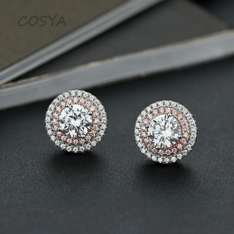 COSYA Real 925 Sterling Silver Multi-turn High Carbon Diamond Classic Stud Earrings For Women Engagement Party Fine Jewelry Gift
COSYA Real 925 Sterling Silver Multi-turn High Carbon Diamond Classic Stud Earrings For Women Engagement Party Fine Jewelry Gift