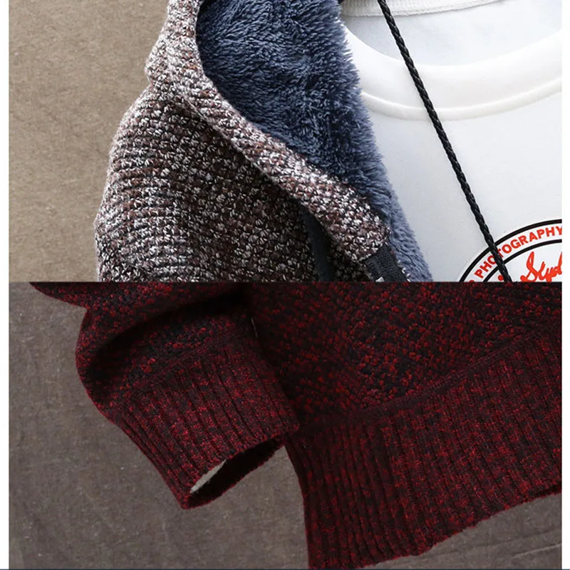 E-BAIHUI Winter Men's Sweater Cardigan Warm Slim Casual Sweatercoat Hooded Sweatshirt Knitted Thick Fashion Solid Sportswear
E-BAIHUI Winter Men's Sweater Cardigan Warm Slim Casual Sweatercoat Hooded Sweatshirt Knitted Thick Fashion Solid Sportswear