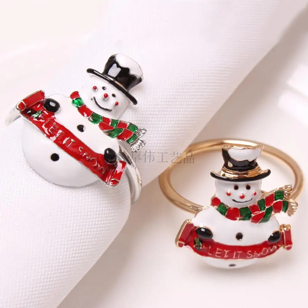 12 / PCS NEW Snowman napkin ring Christmas tableware napkin decoration napkin buckle
12 / PCS NEW Snowman napkin ring Christmas tableware napkin decoration napkin buckle