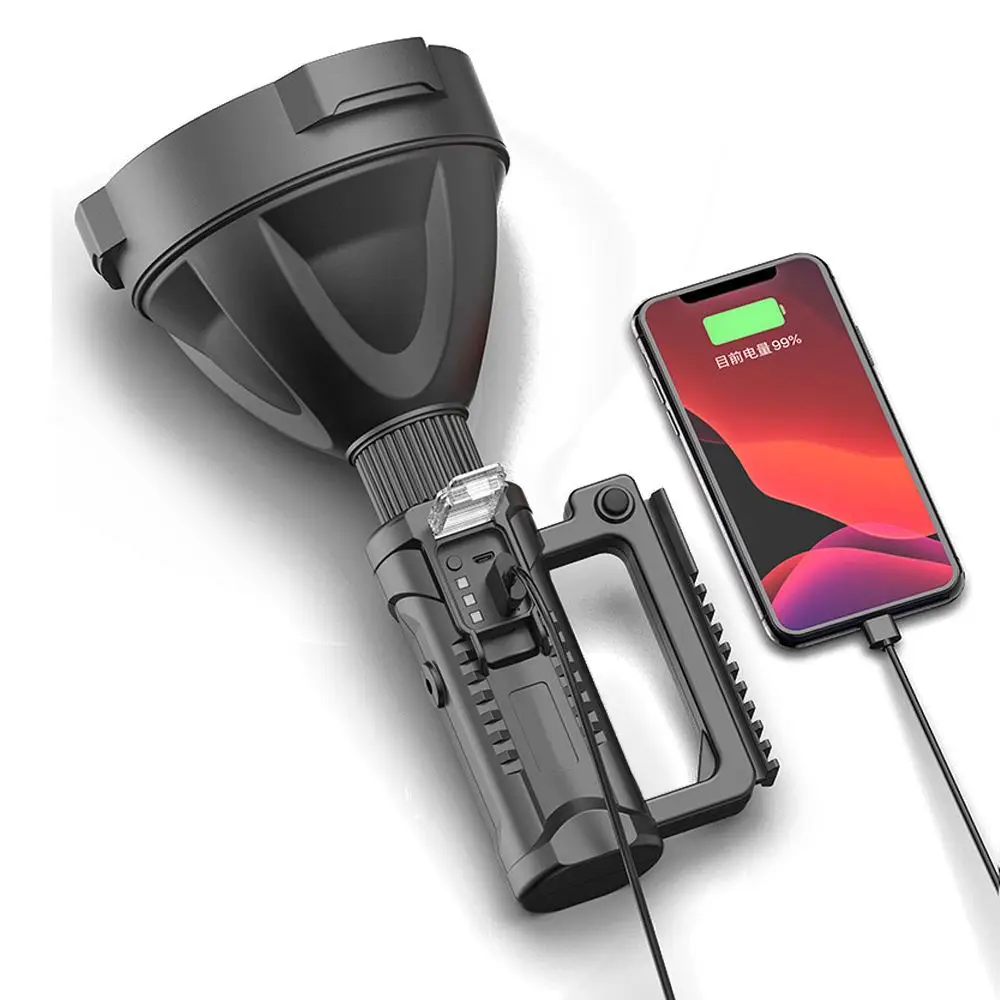 Super bright LED Portable Spotlights Flashlight searchlight With P70.2 Lamp Bead Mountable bracket Suitable for expeditions
Super bright LED Portable Spotlights Flashlight searchlight With P70.2 Lamp Bead Mountable bracket Suitable for expeditions