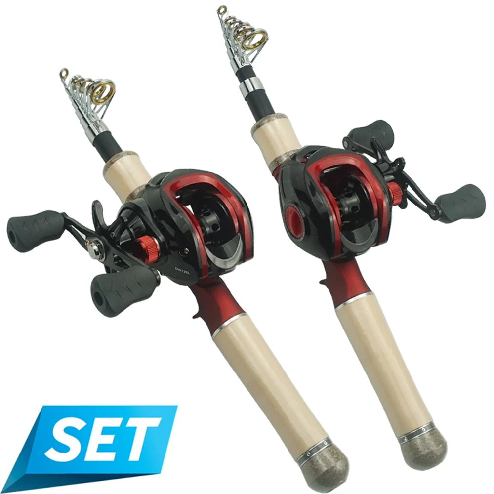 Fishing Rod Reel Set Kit 1.65m Glass Fiber Casting Lure Rod and 9+1 BB 7.2:1 Gear Ratio Baitcasting Reel for Bass Fishing
Fishing Rod Reel Set Kit 1.65m Glass Fiber Casting Lure Rod and 9+1 BB 7.2:1 Gear Ratio Baitcasting Reel for Bass Fishing