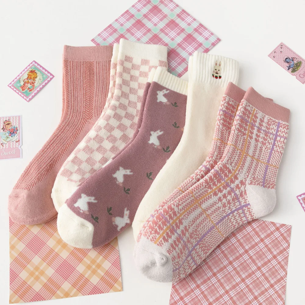 New 2022 Japanese Style Pink Houndstooth Pink Rabbit Winter Thicken Thermal Breathable and deodorant Women's Socks Cotton Socks
New 2022 Japanese Style Pink Houndstooth Pink Rabbit Winter Thicken Thermal Breathable and deodorant Women's Socks Cotton Socks