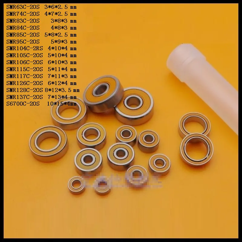 SMR128C-2OS / SMR137C-2OS / S6700C-2RS Fishing Reel Bearing Orange Rubber Stainless Steel Hybrid Ceramic Ball Bearing
SMR128C-2OS / SMR137C-2OS / S6700C-2RS Fishing Reel Bearing Orange Rubber Stainless Steel Hybrid Ceramic Ball Bearing