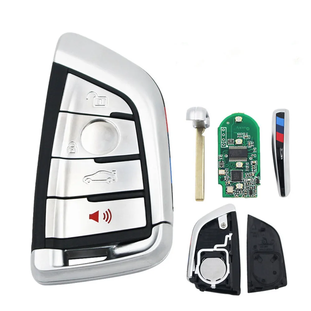 XRHSKEY Smart 4 buttons 433mhz 49 Chip Remote Key Keyless Entry for BMW F CAS4 5 7 Series X5 X6 2014 2015 2016
XRHSKEY Smart 4 buttons 433mhz 49 Chip Remote Key Keyless Entry for BMW F CAS4 5 7 Series X5 X6 2014 2015 2016