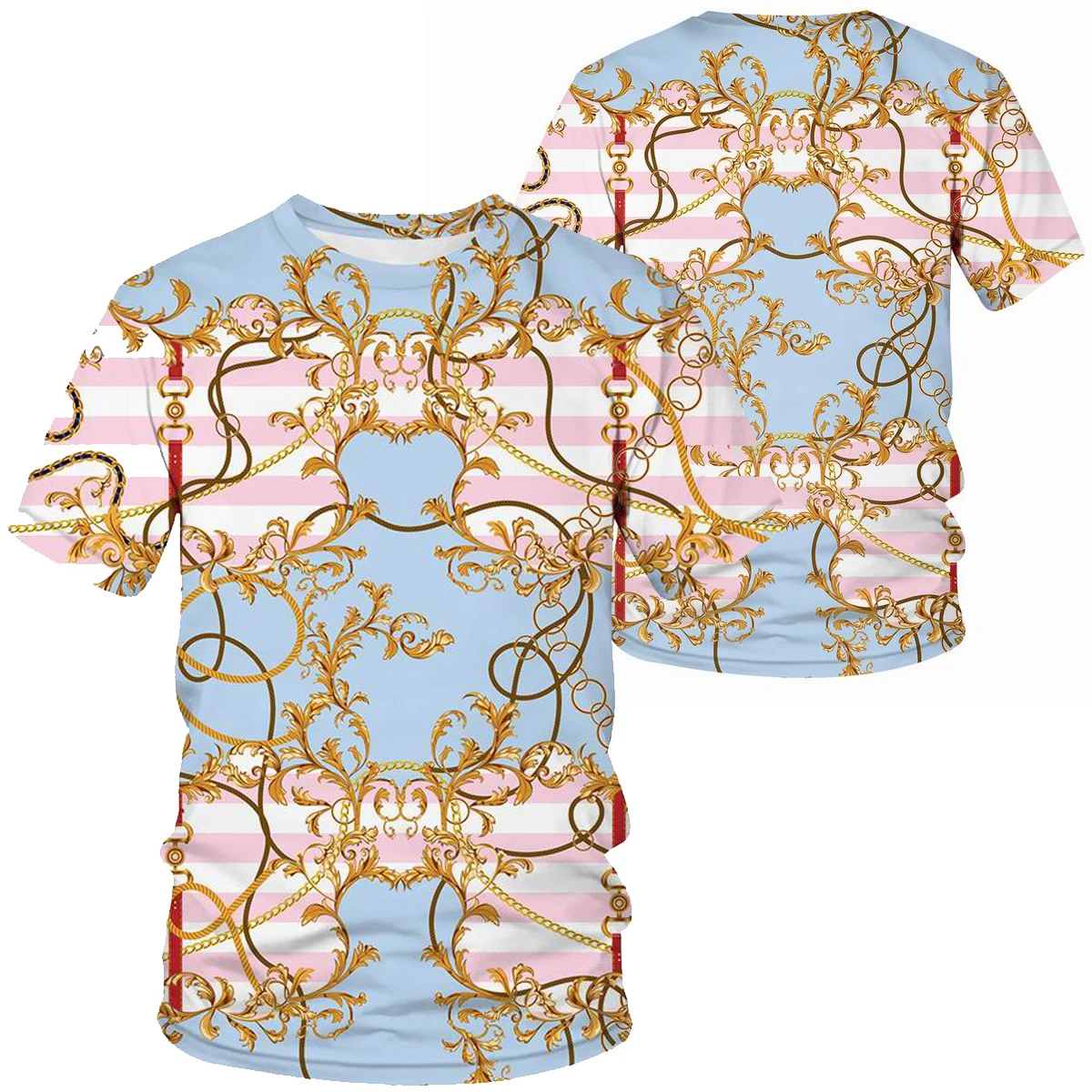 Fashion 3D Print Rose T-Shirt Chain Series Tshirts Men Women Short Sleeve Tees Casual Summer Boy Streetwear Tops Casual Pullover
Fashion 3D Print Rose T-Shirt Chain Series Tshirts Men Women Short Sleeve Tees Casual Summer Boy Streetwear Tops Casual Pullover