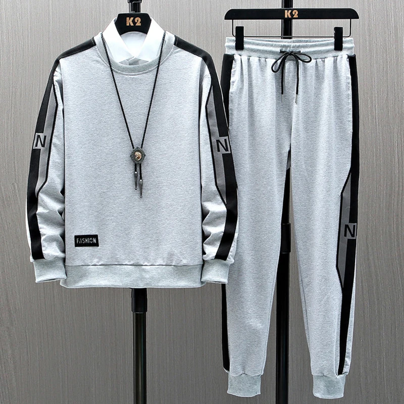Весенне-осенний мужской спортивный костюм 2021, новая Толстовка для экипажа + спортивные штаны, комплект из 2 предметов, мужские спортивные ко...
Весенне-осенний мужской спортивный костюм 2021, новая Толстовка для экипажа + спортивные штаны, комплект из 2 предметов, мужские спортивные ко...