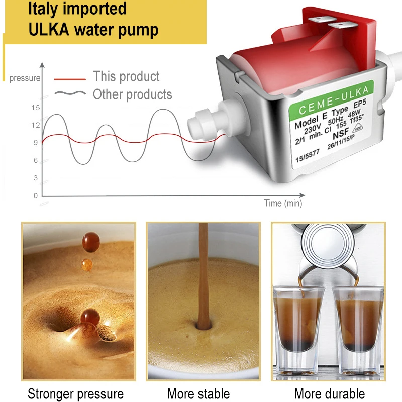 Coffee Maker Machine Espresso Small Fully Semi-automatic Household Machine Steamed Milk Steaming Coffee Beans Grinder
Coffee Maker Machine Espresso Small Fully Semi-automatic Household Machine Steamed Milk Steaming Coffee Beans Grinder