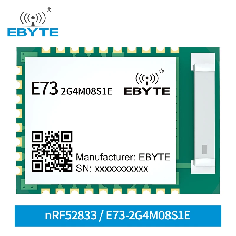 

EBYTE nRF52833 BLE5.1 Ble Mesh Thread Zigbee Protocol 2.4GHz Wireless Transceiver E73-2G4M08S1E Zigbee Bluetooth Module