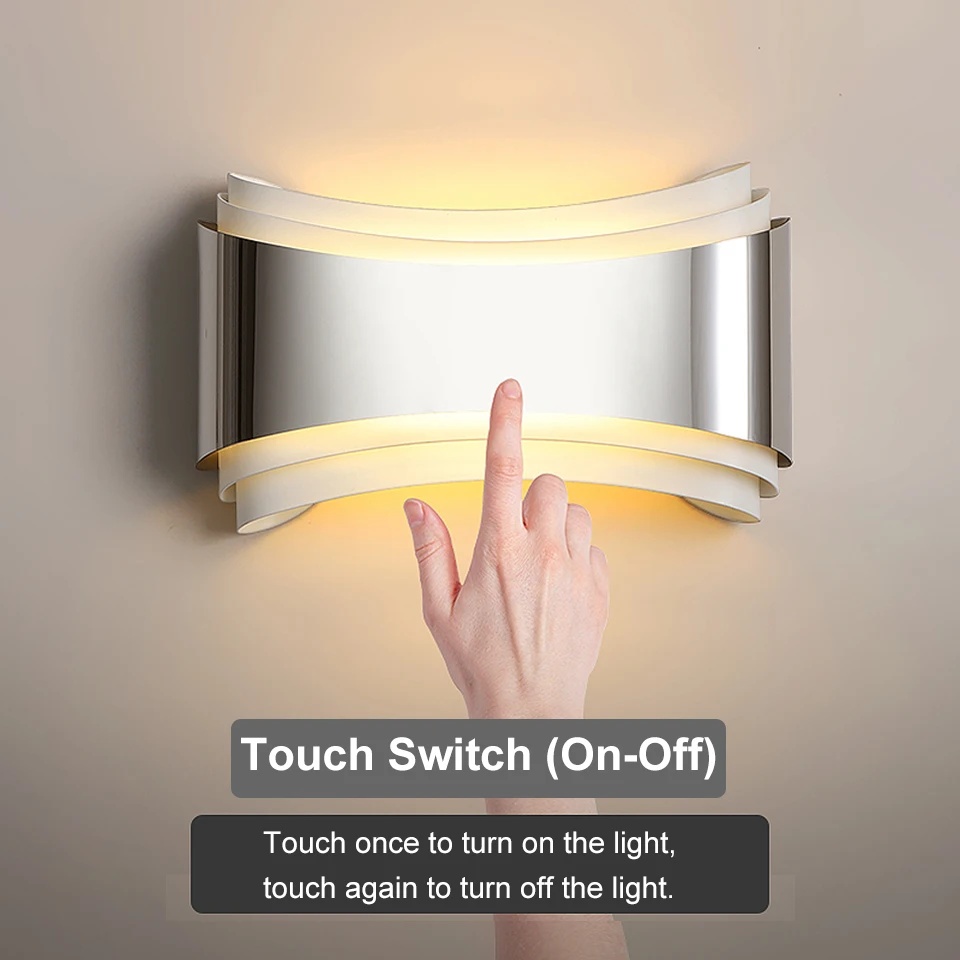 Led Indoor Lighting Touch Switch Wall light Modern sconce stair living room bedroom Aisle wall lamp for home wall fixture deco
Led Indoor Lighting Touch Switch Wall light Modern sconce stair living room bedroom Aisle wall lamp for home wall fixture deco