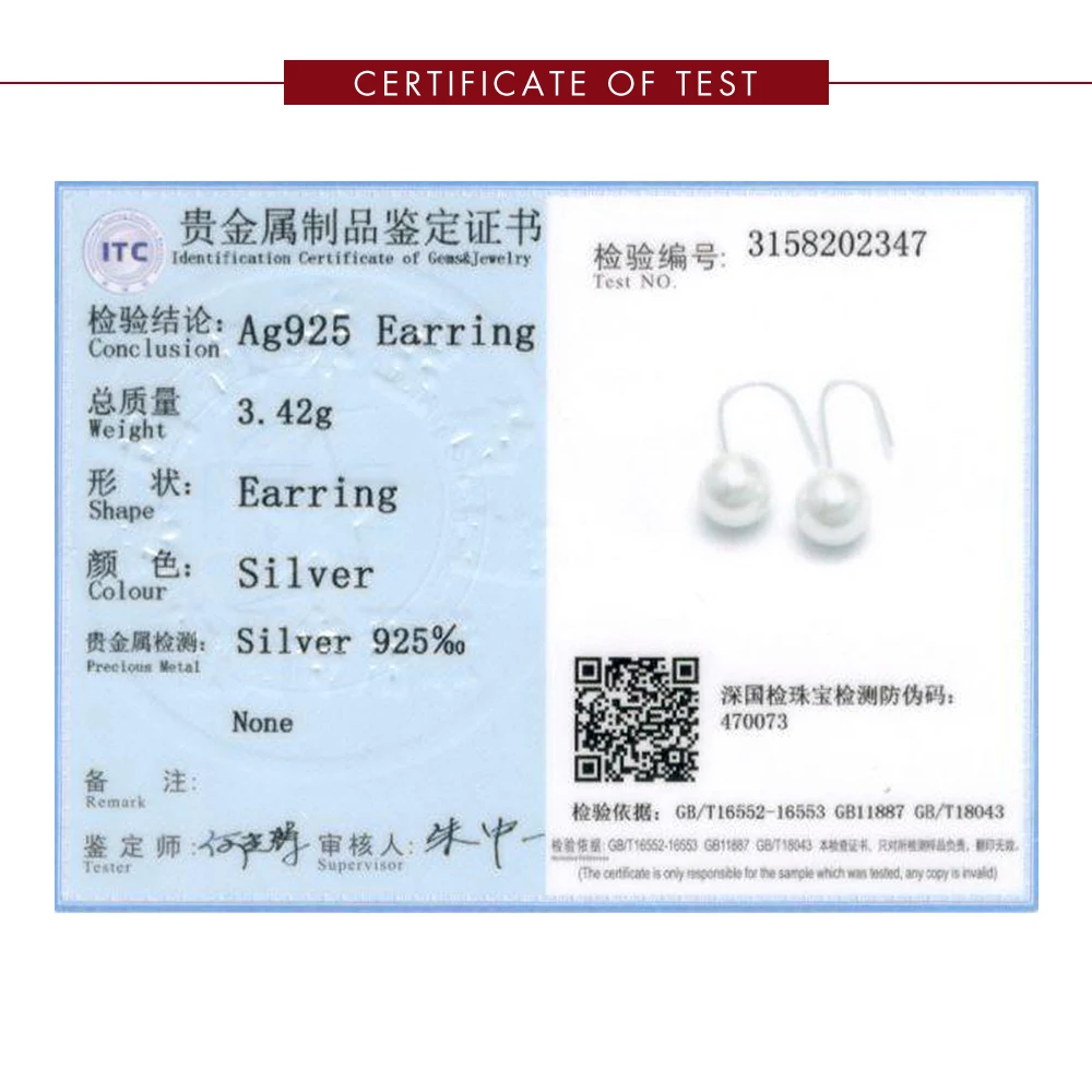 SILVERHOO 925 Sterling Silver Round Big Imitation Pearl Drop Earrings Simple Classic Fine Jewelry 2021 For Women Wedding Gifts
SILVERHOO 925 Sterling Silver Round Big Imitation Pearl Drop Earrings Simple Classic Fine Jewelry 2021 For Women Wedding Gifts