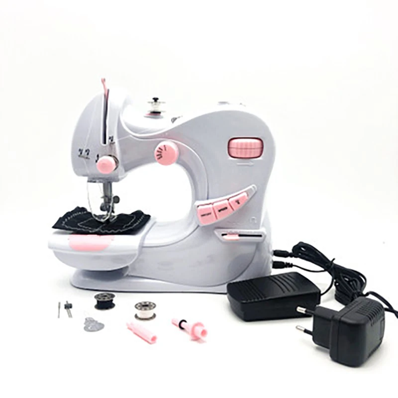 Бытовая электрическая швейная машина, Настольная мини швейная машина, многофункциональная двойная швейная машина, аксессуары, подарок 
Бытовая электрическая швейная машина, Настольная мини швейная машина, многофункциональная двойная швейная машина, аксессуары, подарок