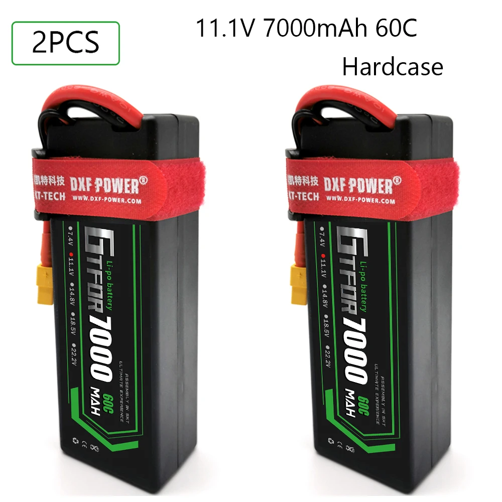 GTFDR 7000mAh 3S1P 11.1V 60C Hardcase LiPo Battery Dean/T XT90 EC5 XT150 XT60 Plug for 1/8 1/10 RC Car off-road buggy truggy
GTFDR 7000mAh 3S1P 11.1V 60C Hardcase LiPo Battery Dean/T XT90 EC5 XT150 XT60 Plug for 1/8 1/10 RC Car off-road buggy truggy