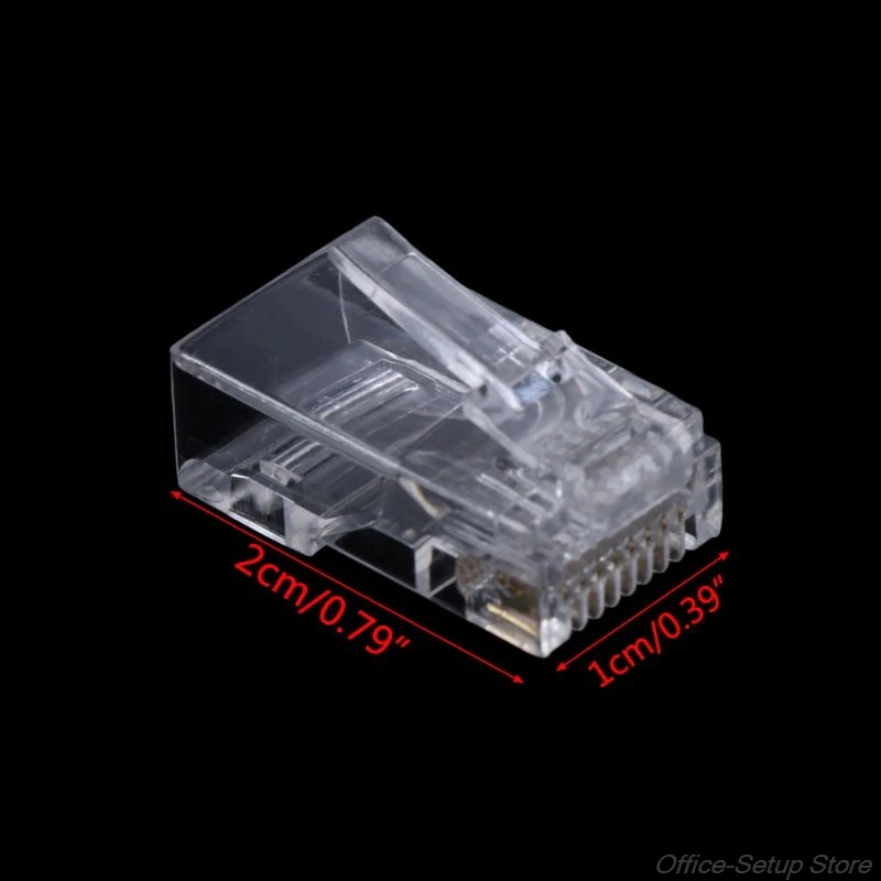 100Pcs Gold Plated RJ45 Net Network Cables Modular Plug Cat5 CAT5e Connector 8P8C Modular Rj45 Plug Terminals M03 21
100Pcs Gold Plated RJ45 Net Network Cables Modular Plug Cat5 CAT5e Connector 8P8C Modular Rj45 Plug Terminals M03 21