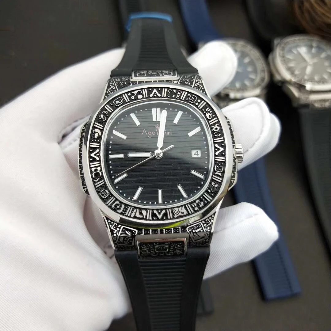 Classic New Automatic Mechanical Mens Watch Rose Gold Silver Sapphire Rubber Transparent Travel Time Black Blue Limited AAA
Classic New Automatic Mechanical Mens Watch Rose Gold Silver Sapphire Rubber Transparent Travel Time Black Blue Limited AAA