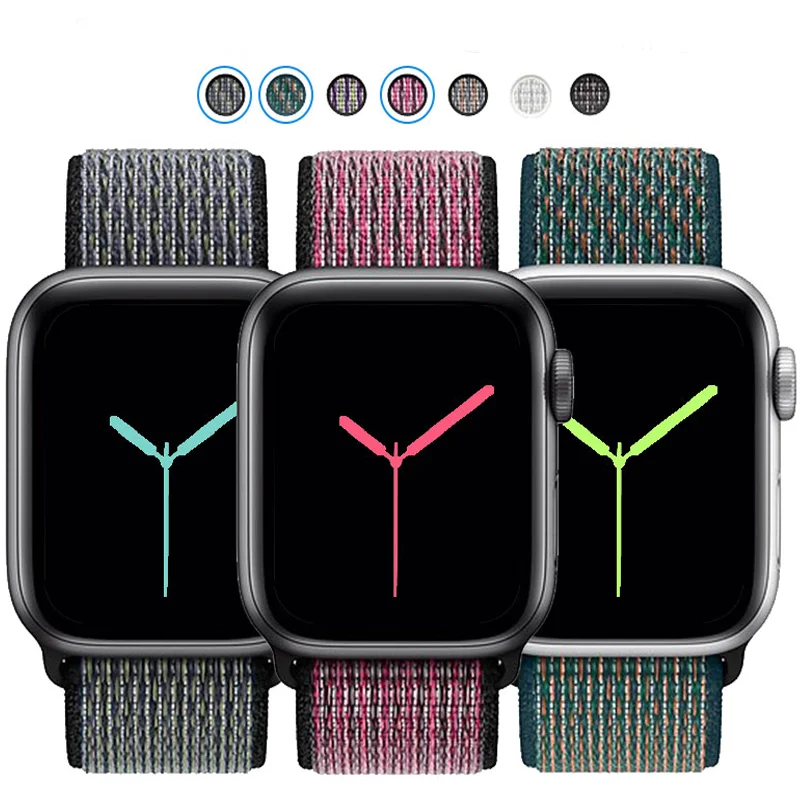 Nylon band For correa Apple Watch 44mm 40mm 42mm 38mm Straps smartwatch iWatch belt For bracelet apple watch Serie 5 3 4 SE 6
Nylon band For correa Apple Watch 44mm 40mm 42mm 38mm Straps smartwatch iWatch belt For bracelet apple watch Serie 5 3 4 SE 6