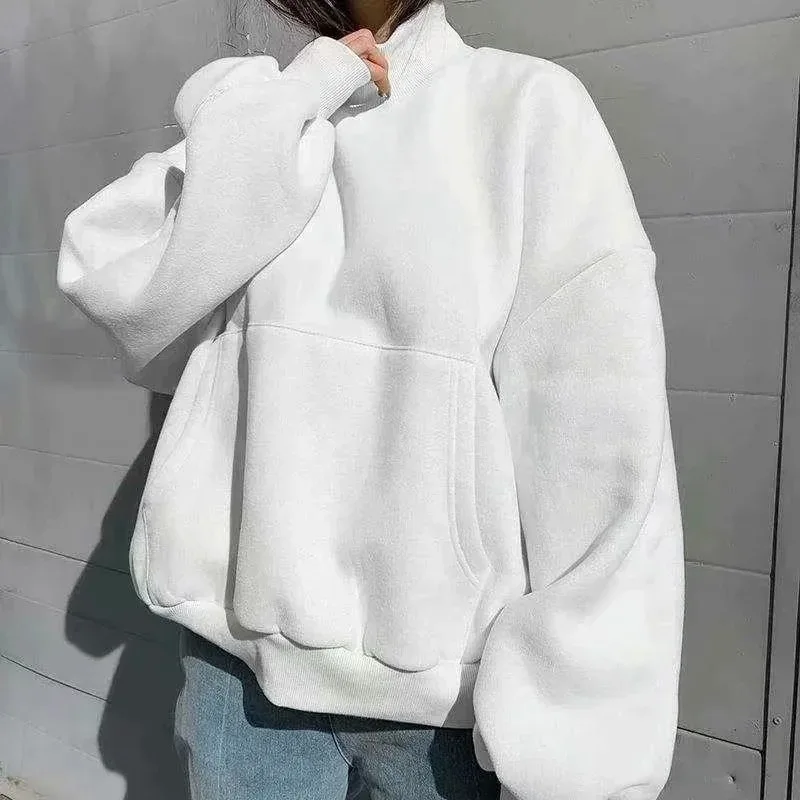 2021 Autumn Winter Cropped Sweatshirt Women Long Sleeve Pullover Top Female ONeck Fleece Hoodies Loose casual hoodie dress women
2021 Autumn Winter Cropped Sweatshirt Women Long Sleeve Pullover Top Female ONeck Fleece Hoodies Loose casual hoodie dress women