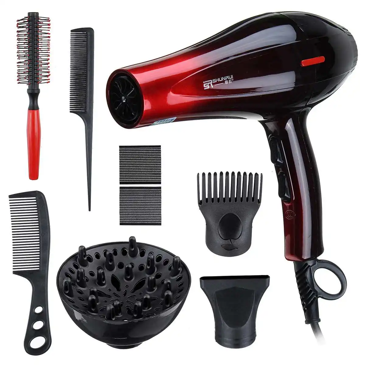Professional 2000W Hair Dryer 2 Speed Adjustment Strong Power Barber Salon Styling Tools Hot/Cold Air Blow Dryer US Plug
Professional 2000W Hair Dryer 2 Speed Adjustment Strong Power Barber Salon Styling Tools Hot/Cold Air Blow Dryer US Plug