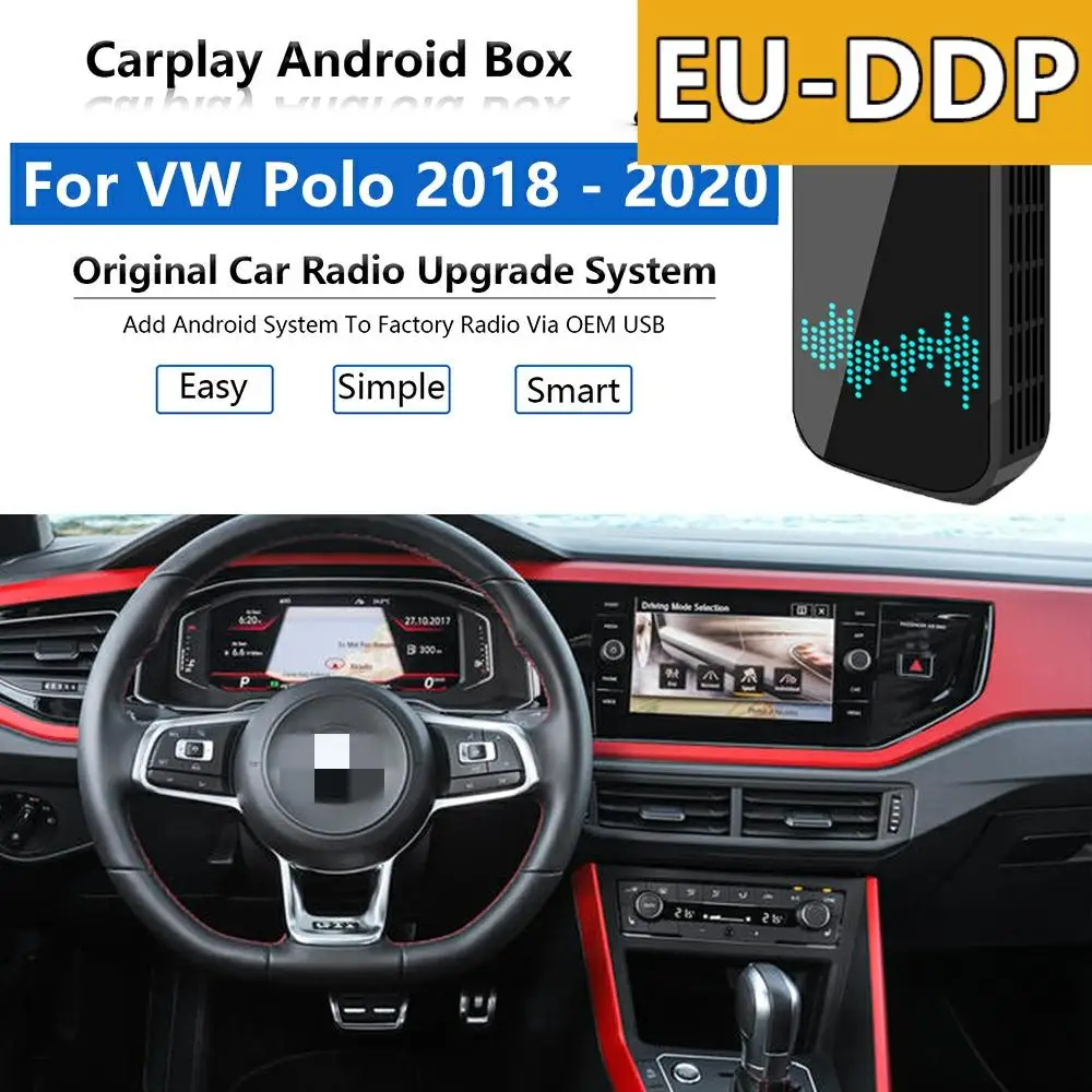 Радио Carplay Обновление Android Авто Аудио для Volkswagen Polo 2018 - 2020 Apple беспроводной AI Box Автомобильный мультимедийный плеер Mirror Link
Радио Carplay Обновление Android Авто Аудио для Volkswagen Polo 2018 - 2020 Apple беспроводной AI Box Автомобильный мультимедийный плеер Mirror Link